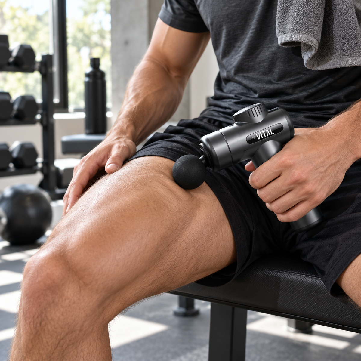 +VITAL Minigun ohne Display bei der Anwendung nach dem Training