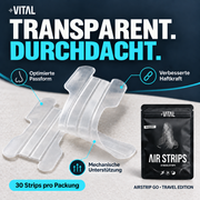 AirStrip Go Travel Edition – transparente Passform und Haftkraft