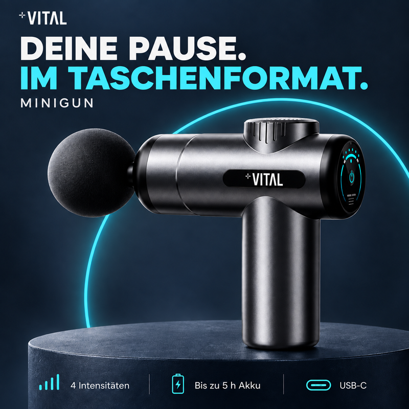 +VITAL Minigun – kompakt mit vier Intensitätsstufen